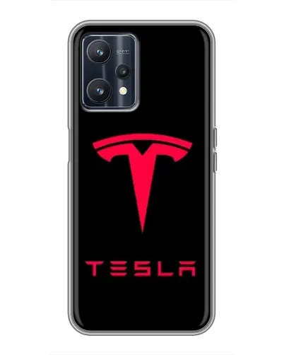 Чохол для Realme 9 з картинкою «Tesla Red Logo»
