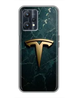 Чохол для Realme 9 з картинкою «Мармурова Tesla Gold» Чохол для Realme 9 з картинкою «Мармурова Tesla Gold»