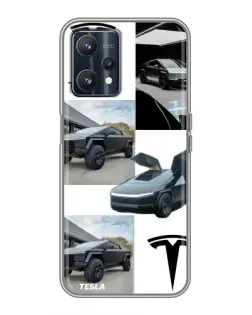 Чохол для Realme 9 з картинкою «Колаж Cybertruck Tesla» Чохол для Realme 9 з картинкою «Колаж Cybertruck Tesla»
