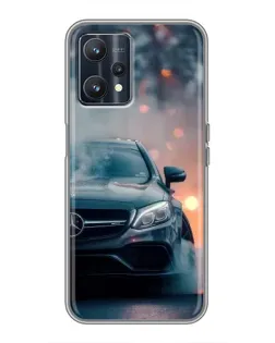Чохол для Realme 9 з картинкою «Mercedes — нічне місто»