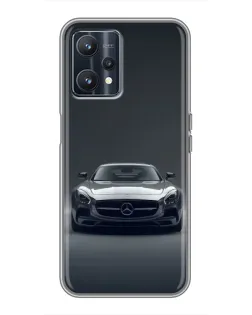 Чохол для Realme 9 з картинкою «Mercedes на чорному»