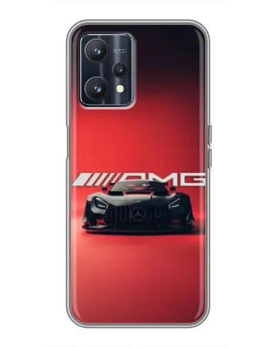 Чохол для Realme 9 з картинкою «Mercedes AMG — червона лінія»
