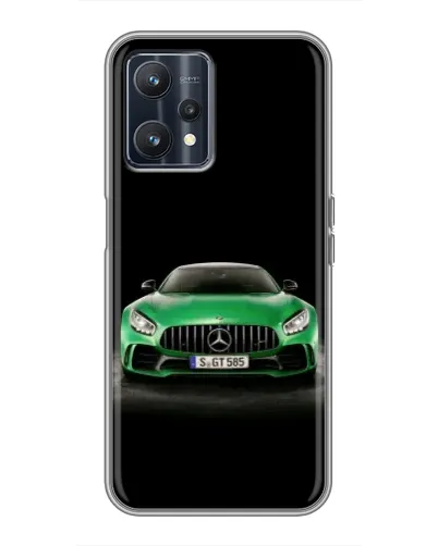 Чохол для Realme 9 з картинкою «Mercedes — неоновий лого»