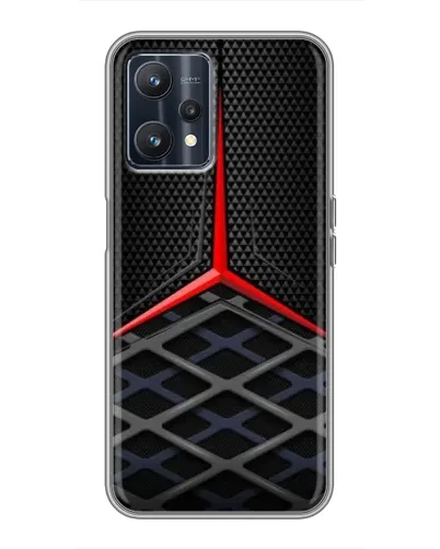 Чохол для Realme 9 з картинкою «Mercedes Carbon Grid»