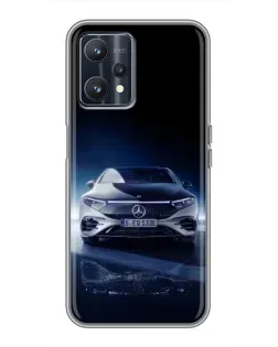 Чохол для Realme 9 з картинкою «Нічний Mercedes EQ»