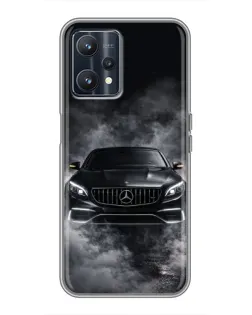 Чохол для Realme 9 з картинкою «Mercedes у диму»