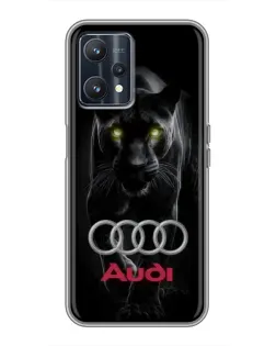Чохол для Realme 9 з картинкою «Пантера та Audi»