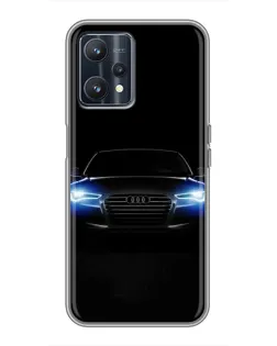 Чохол для Realme 9 з картинкою «Audi в неоні»