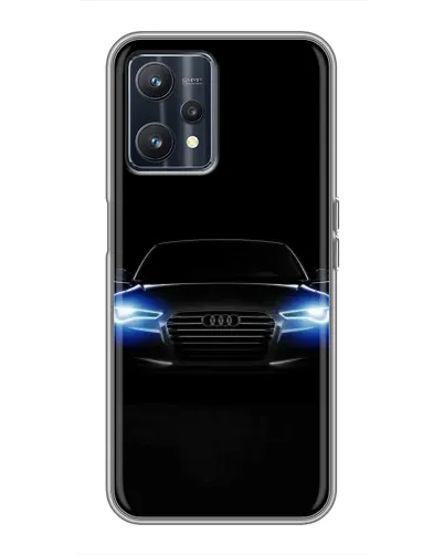 Чохол для Realme 9 з картинкою «Audi в неоні»