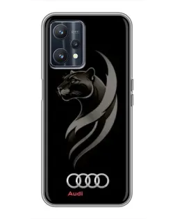 Чохол для Realme 9 з картинкою «Графіка — пантера та Audi»