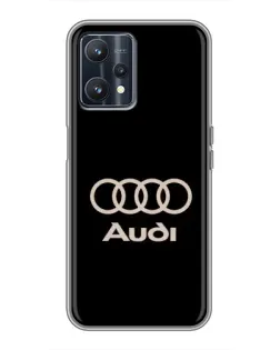 Чохол для Realme 9 з картинкою «Audi — золотий логотип»