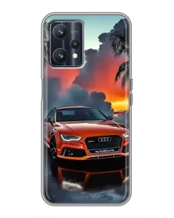 Чохол для Realme 9 з картинкою «Audi — захід сонця»