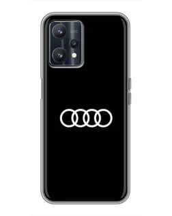 Чохол для Realme 9 з картинкою «Audi White Logo»