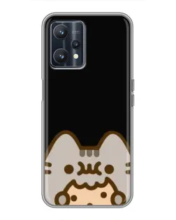 Чехол для Realme 9 с картинкой «Пушин на черном» Чехол для Realme 9 с картинкой «Пушин на черном»
