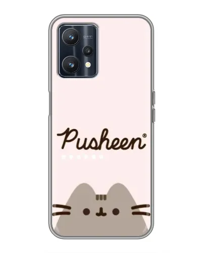 Чехол для Realme 9 с картинкой «Pusheen логотип» Чехол для Realme 9 с картинкой «Pusheen логотип»
