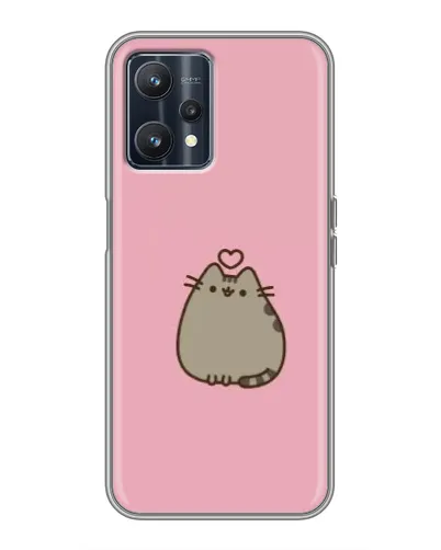 Чехол для Realme 9 с картинкой «Pusheen сердце» Чехол для Realme 9 с картинкой «Pusheen сердце»