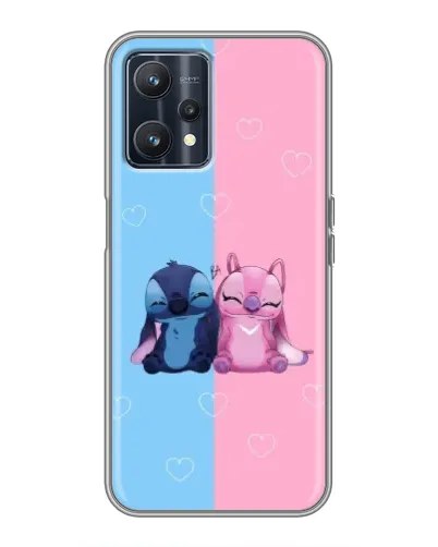 Чохол для Realme 9 з картинкою «Stitch та Angel Love» Чохол для Realme 9 з картинкою «Stitch та Angel Love»