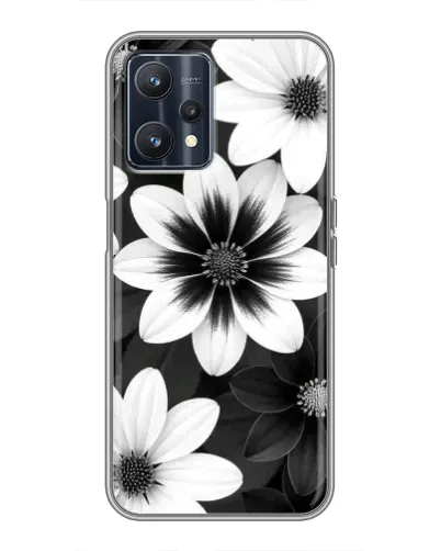 Чохол для Realme 9 з картинкою «Монохромні айстри» Чохол для Realme 9 з картинкою «Монохромні айстри»