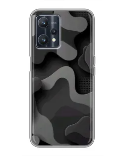 Чохол для Realme 9 з картинкою «Темний абстрактний камуфляж» Чохол для Realme 9 з картинкою «Темний абстрактний камуфляж»