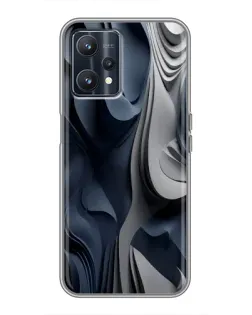 Чохол для Realme 9 з картинкою «Об'ємні сині складки» Чохол для Realme 9 з картинкою «Об'ємні сині складки»