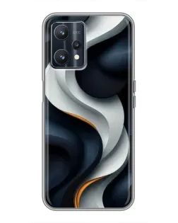 Чохол для Realme 9 з картинкою «Об'ємні чорно-білі стрічки» Чохол для Realme 9 з картинкою «Об'ємні чорно-білі стрічки»