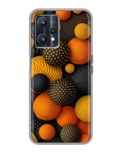Чохол для Realme 9 з картинкою «Об'ємні помаранчеві сфери» Чохол для Realme 9 з картинкою «Об'ємні помаранчеві сфери»