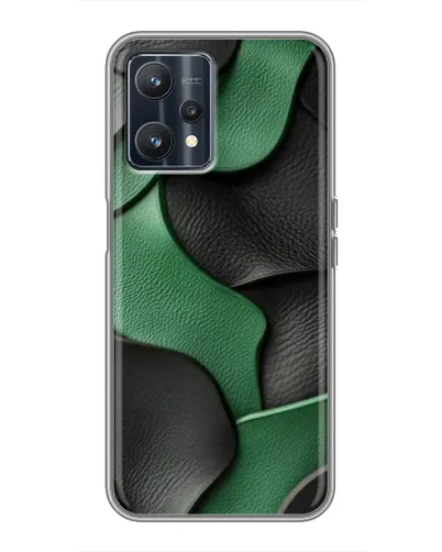 Чохол для Realme 9 з картинкою «Зелені шкіряні хвилі» Чохол для Realme 9 з картинкою «Зелені шкіряні хвилі»