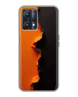 Чохол для Realme 9 з картинкою «Помаранчевий розлом» Чохол для Realme 9 з картинкою «Помаранчевий розлом»