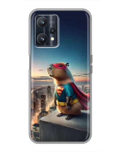 Чохол для Realme 9 з картинкою «Капі-мен супергерой»