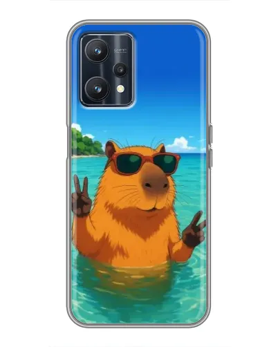 Чохол для Realme 9 з картинкою «Морська капібара»