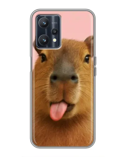 Чохол для Realme 9 з картинкою «Капібара з язиком»