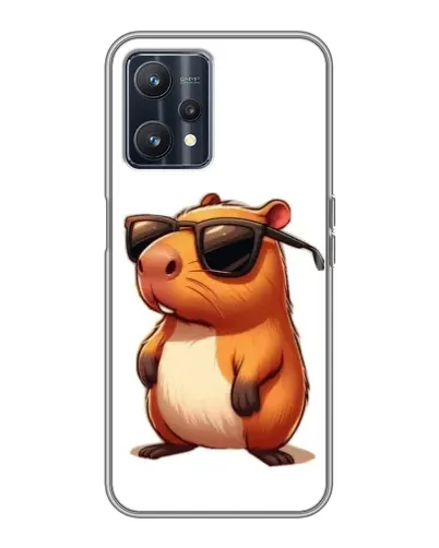 Чохол для Realme 9 з картинкою «Капібара в окулярах»