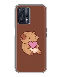 Чехол для Realme 9 с картинкой «Капибара с сердцем» Чехол для Realme 9 с картинкой «Капибара с сердцем»