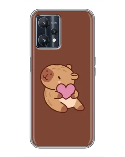 Чохол для Realme 9 з картинкою «Капібара з серцем»