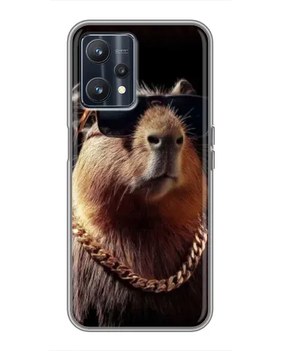 Чохол для Realme 9 з картинкою «Капібара золотий ланцюг»