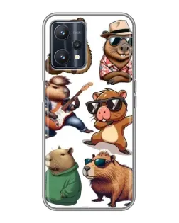 Чехол для Realme 9 с картинкой «Крутые капибары музыканты» Чехол для Realme 9 с картинкой «Крутые капибары музыканты»