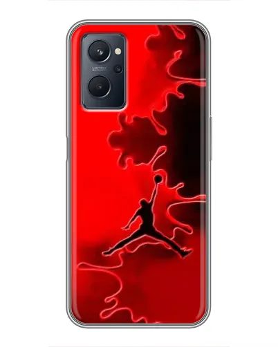 Чехол для Realme 9i с картинкой «Jordan Red Smoke»