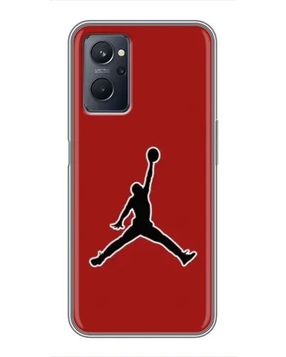 Чехол для Realme 9i с картинкой «Jordan Red Back»