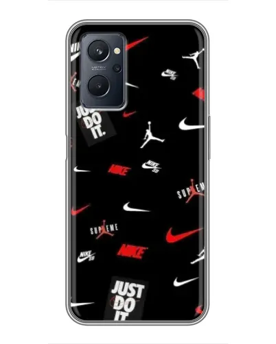 Чехол для Realme 9i с картинкой «Nike Mix Pattern»