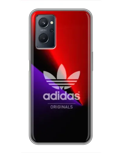 Чехол для Realme 9i с картинкой «Adidas Red Neon»