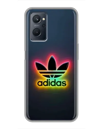 Чехол для Realme 9i с картинкой «Неоновый Adidas»