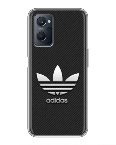 Чехол для Realme 9i с картинкой «Adidas Карбоновая текстура»