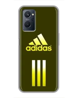 Чехол для Realme 9i с картинкой «Оливковый градиент Adidas»