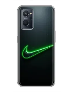 Чохол для Realme 9i з картинкою «Неоновий контур Nike» Чохол для Realme 9i з картинкою «Неоновий контур Nike»