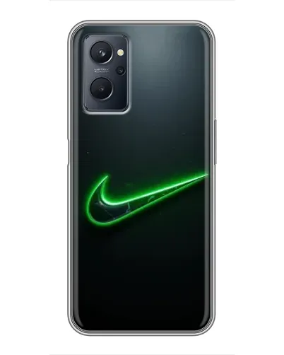 Чехол для Realme 9i с картинкой «Неоновый контур Nike» Чехол для Realme 9i с картинкой «Неоновый контур Nike»