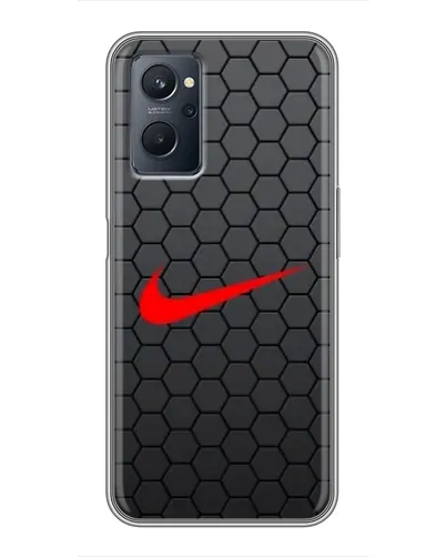 Чехол для Realme 9i с картинкой «Nike — карбоновая сетка» Чехол для Realme 9i с картинкой «Nike — карбоновая сетка»