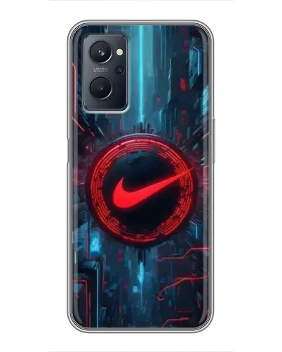 Чехол для Realme 9i с картинкой «Техногенный стиль Nike» Чехол для Realme 9i с картинкой «Техногенный стиль Nike»