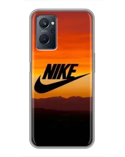 Чехол для Realme 9i с картинкой «Nike — вечерний горизонт»