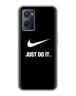 Чехол для Realme 9i с картинкой «Классический принт Nike»