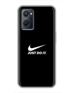 Чехол для Realme 9i с картинкой «Минимализм от Nike»